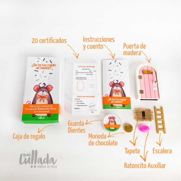 Kit Ratoncito Pérez con caja guardadientes Sweet