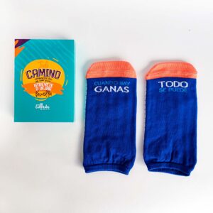 Medias todo es posible azul