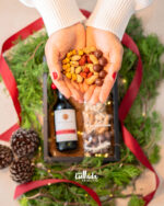 mini ancheta de vino navidad