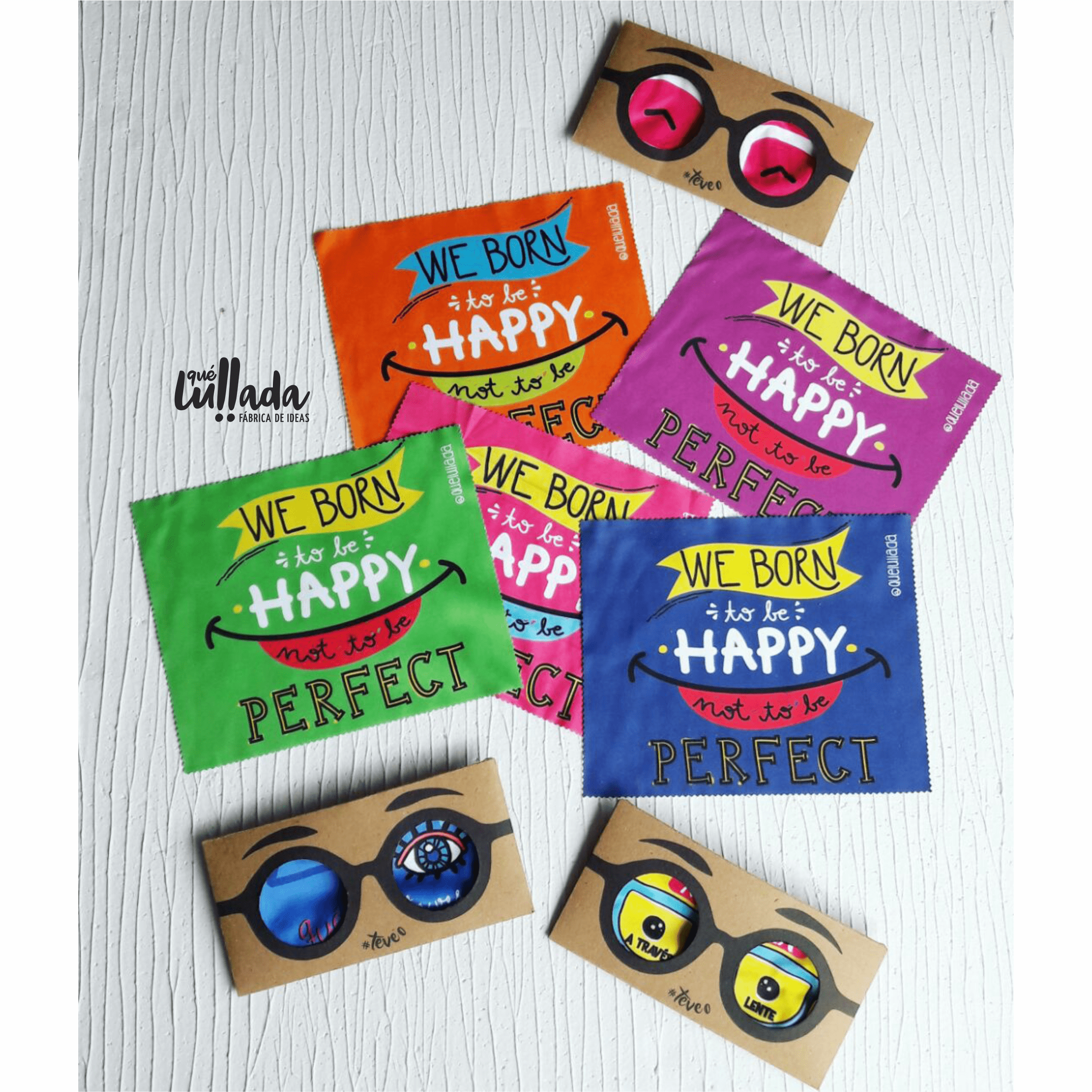 Paños limpia gafas - Happy