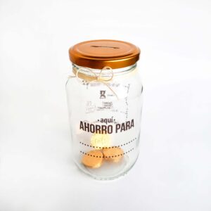 Alcancía de Vidrio
