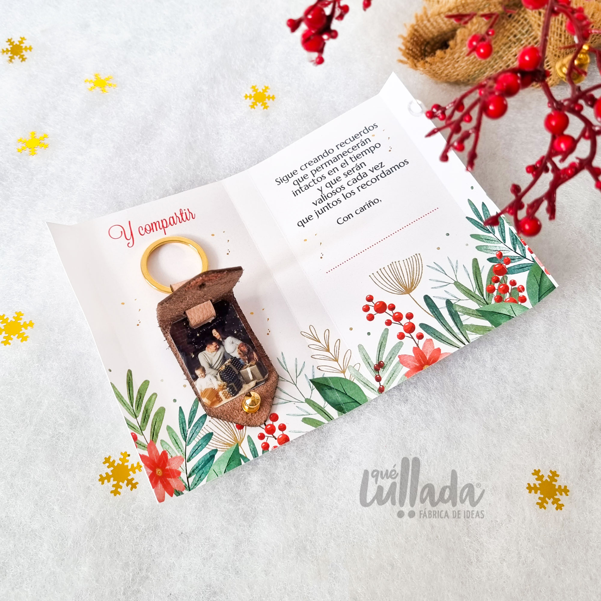 Llavero de cuero con foto - Navidad - Image 7